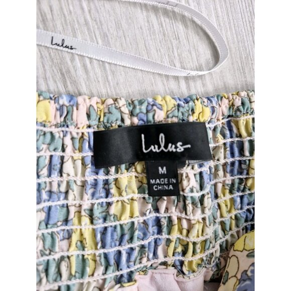 Lulus It's a Perfect Pick Pink Women Floral Print Cutout  Maxi Dress size MEDIUM - Picture 9 of 14